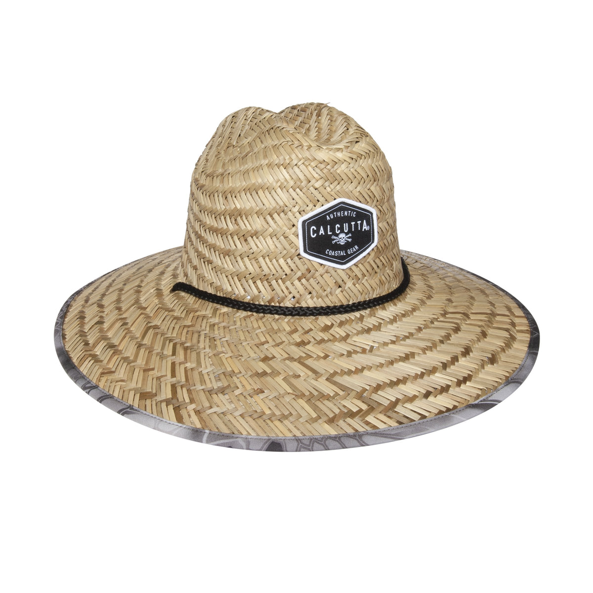 Straw Hat with Kryptic Pattern