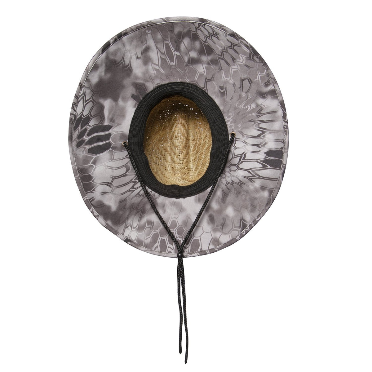 Straw Hat with Kryptic Pattern
