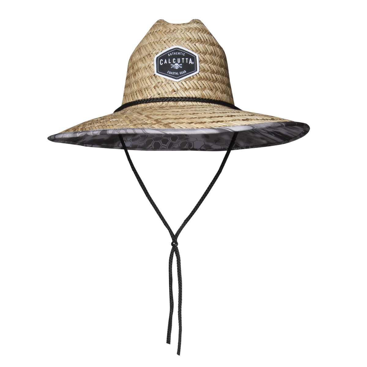 Straw Hat with Kryptic Pattern